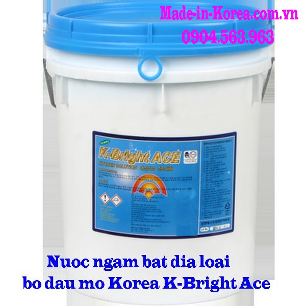 Nước ngâm bát đĩa loại bỏ dầu mỡ Korea K-Bright Ace